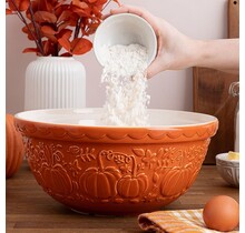 0218585 Mason Cash Pumpkin Bowl -11.75" - Orange