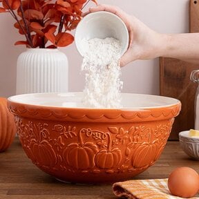 0218585 Mason Cash Pumpkin Bowl -11.75" - Orange