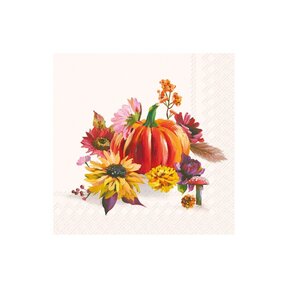 C1125060 Cocktail Napkin-Soft Pumpkin-cream