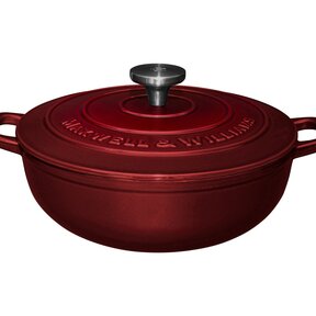 SE0036 Cast Iron 4L Casserole- Merlot