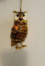 Enamel Owl Ornament