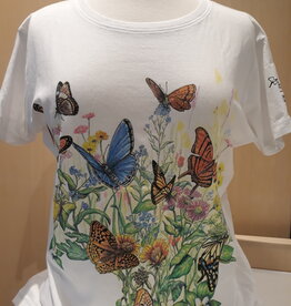 Ladies Butterfly Garden - T-Shirt