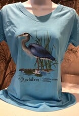 T-Shirt - Ladies Blue Heron with Lily Pad