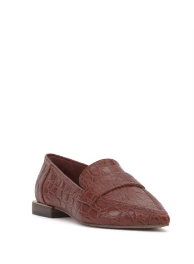 Calentha - Pointed Toe Croco Loafer