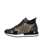 R2577-01 Lace up Side Zipper Sneaker (ELMIRA)