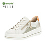 D1C01-81 ELLE SIDE ZIP LACE UP SNEAKER (JULIKA)
