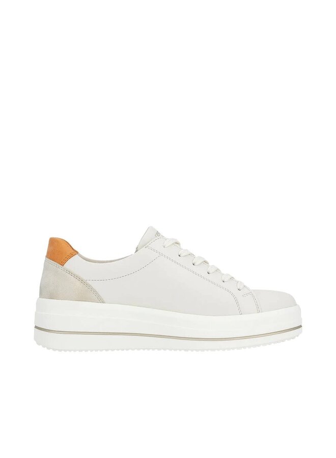 D1C01-81 ELLE SIDE ZIP LACE UP SNEAKER (JULIKA)
