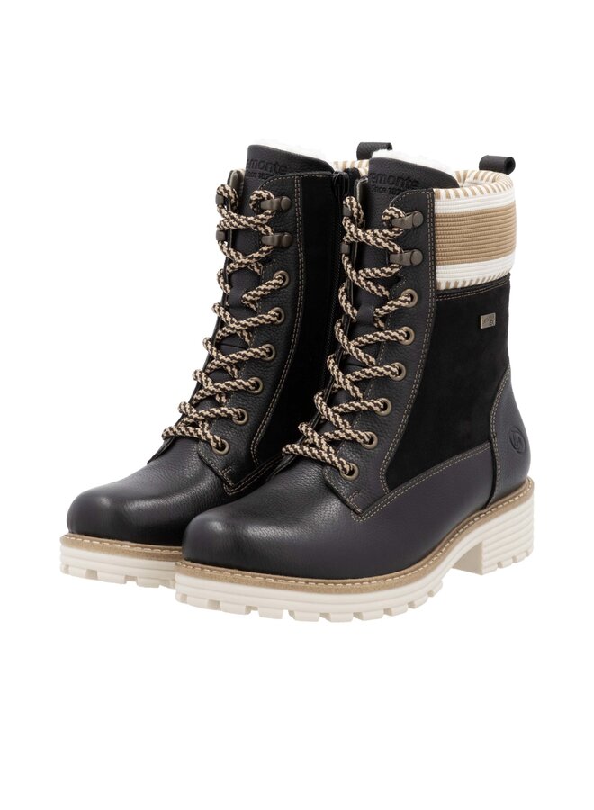 D0W77-03 LACE UP LAMB WOOL LINING BOOT