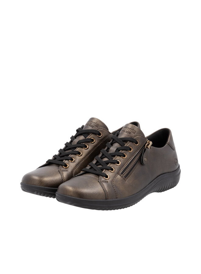 D1E03-25 SIDE ZIP LACE DRESS SHOE (LOUANN)
