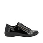 D1E03-01 SIDE ZIP LACE SNEAKER (LOUANN)