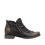 D4380-03 SIDE ZIP ANKLE BOOT FLEECE LINING (CHANDRA)