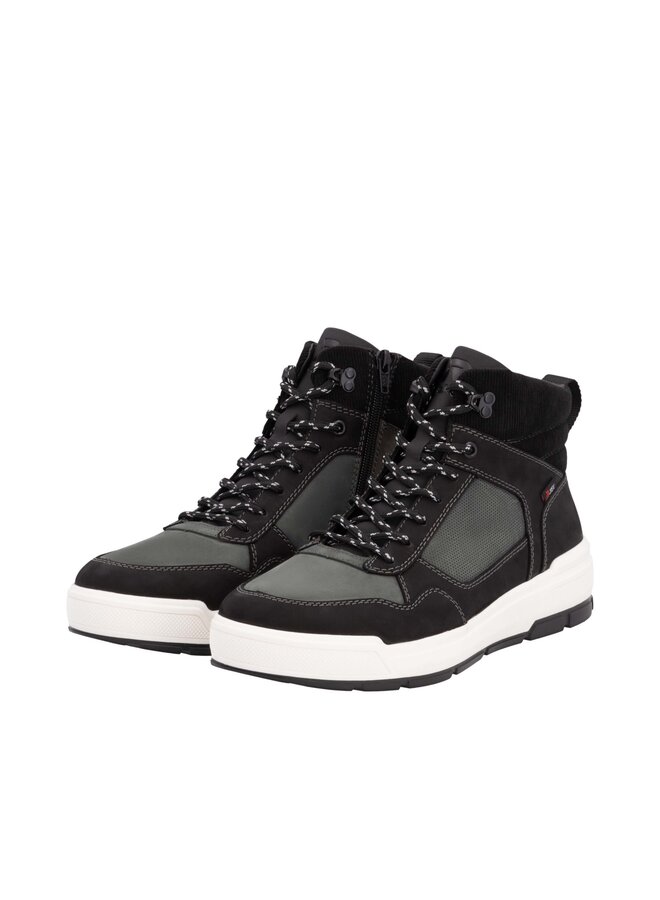 U0073-00 LACE BOOT SIDE ZIP (GIANLUCA)