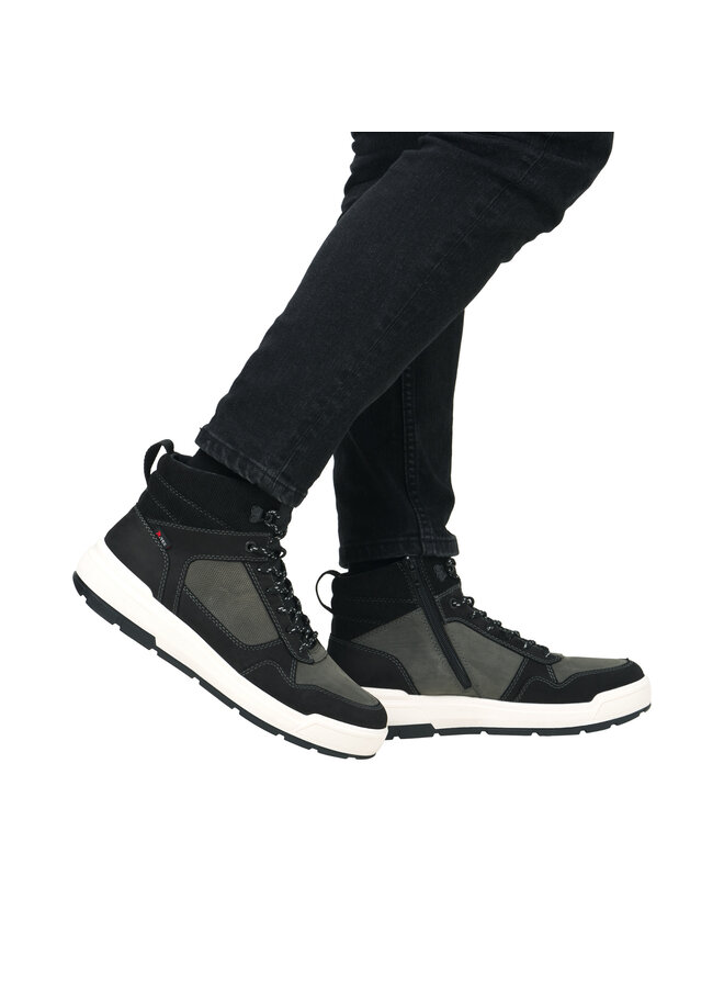 U0073-00 LACE BOOT SIDE ZIP (GIANLUCA)