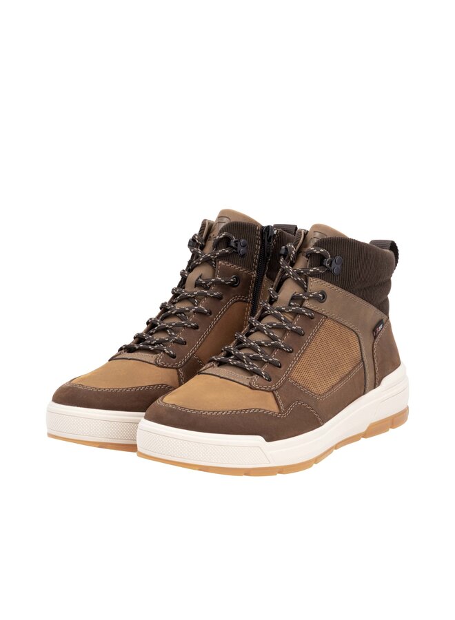 U0073-22 LACE BOOT SIDE ZIP (GIANLUCA)