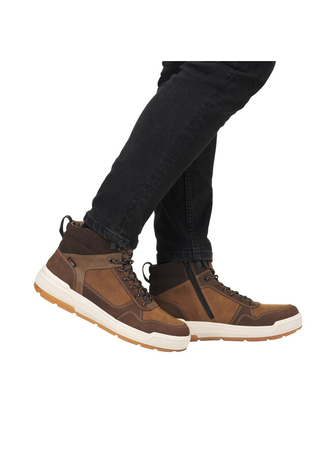 U0073-22 LACE BOOT SIDE ZIP (GIANLUCA)