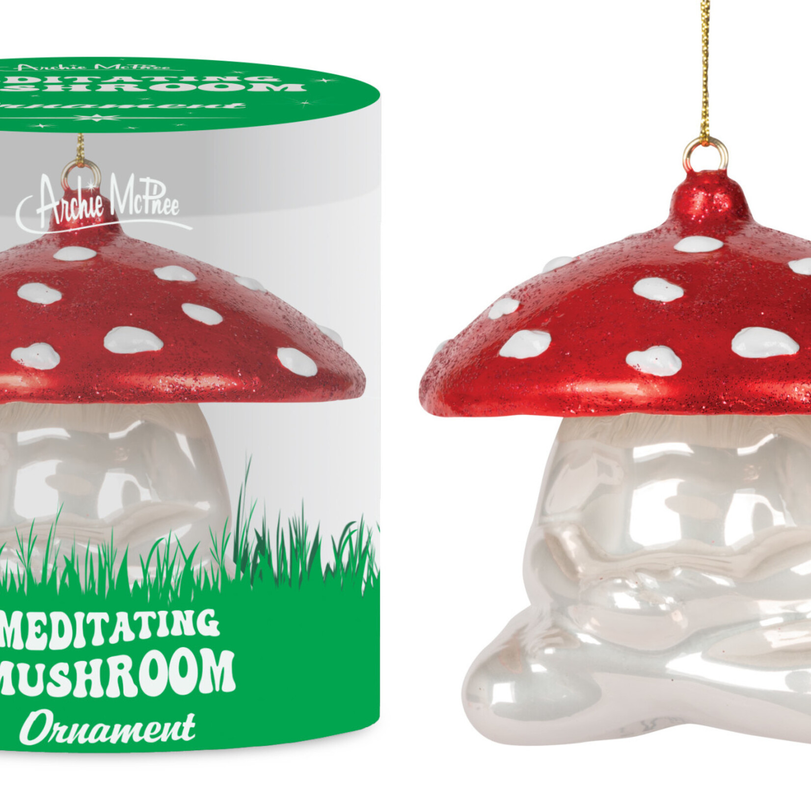 Kikkerkand Meditating Mushroom Ornament