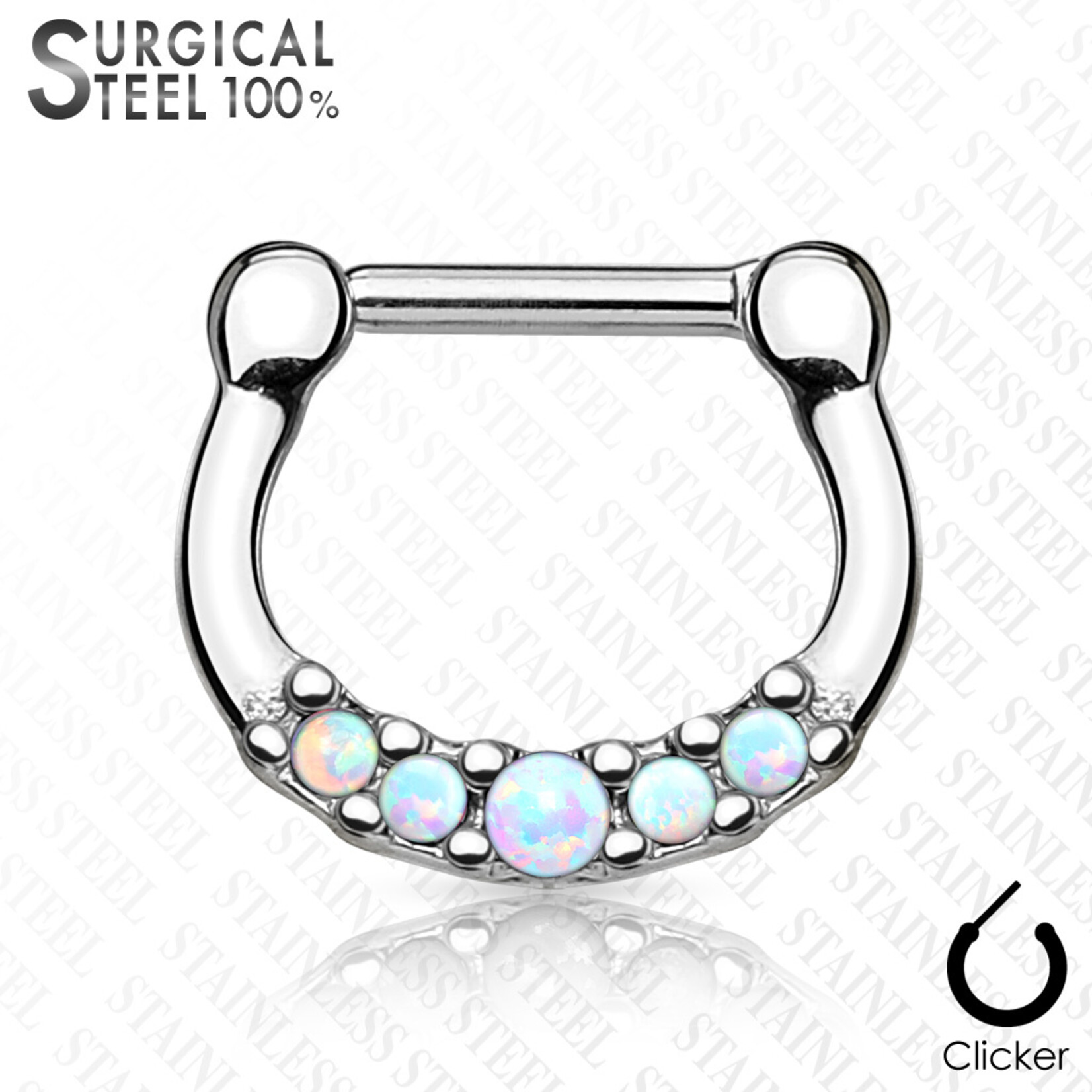 Hollywood Body Jewelry 5 Opals Clicker