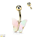 Body Jewelry Butterfly  Navel Ring