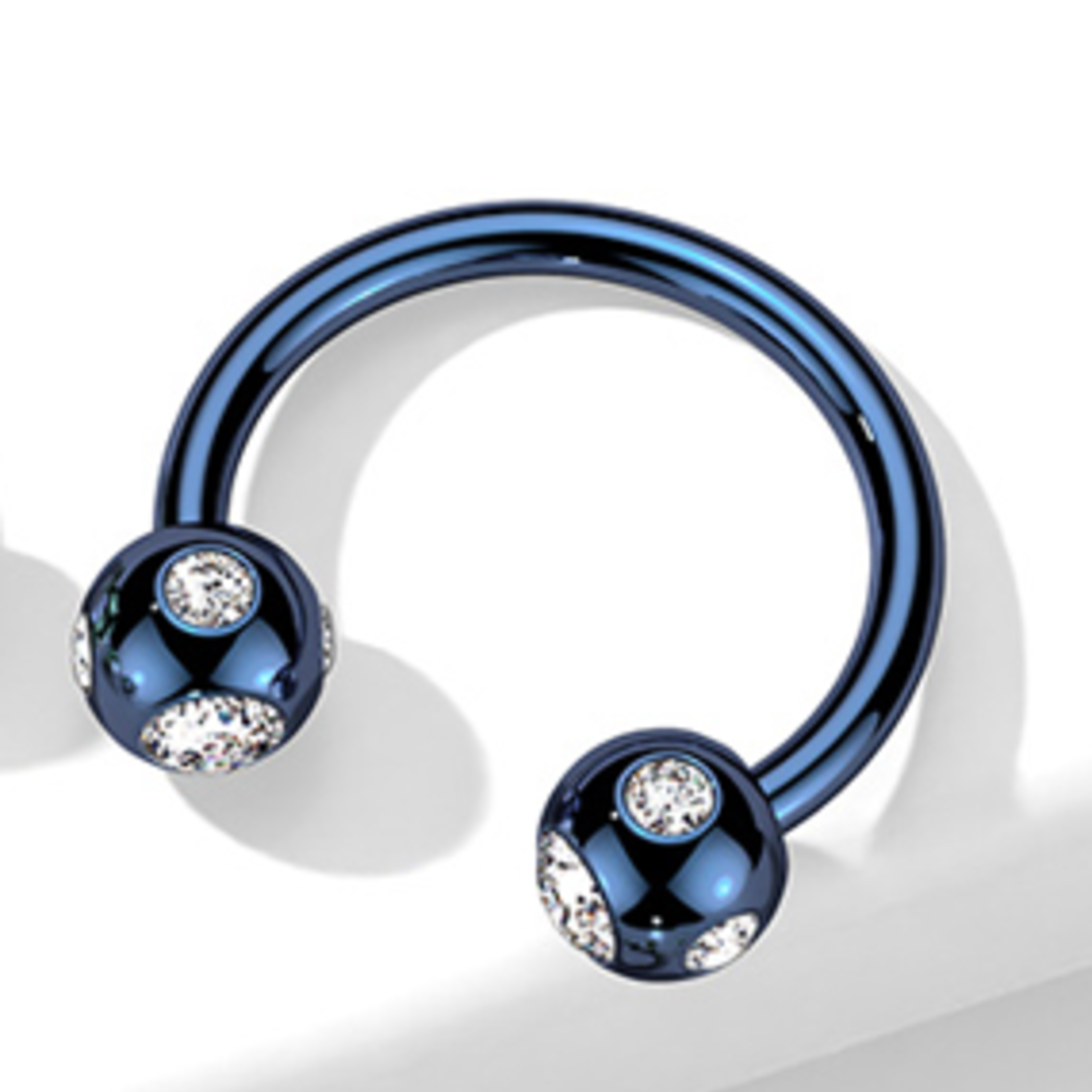 Body Jewelry 5-Gem Balls Horseshoe