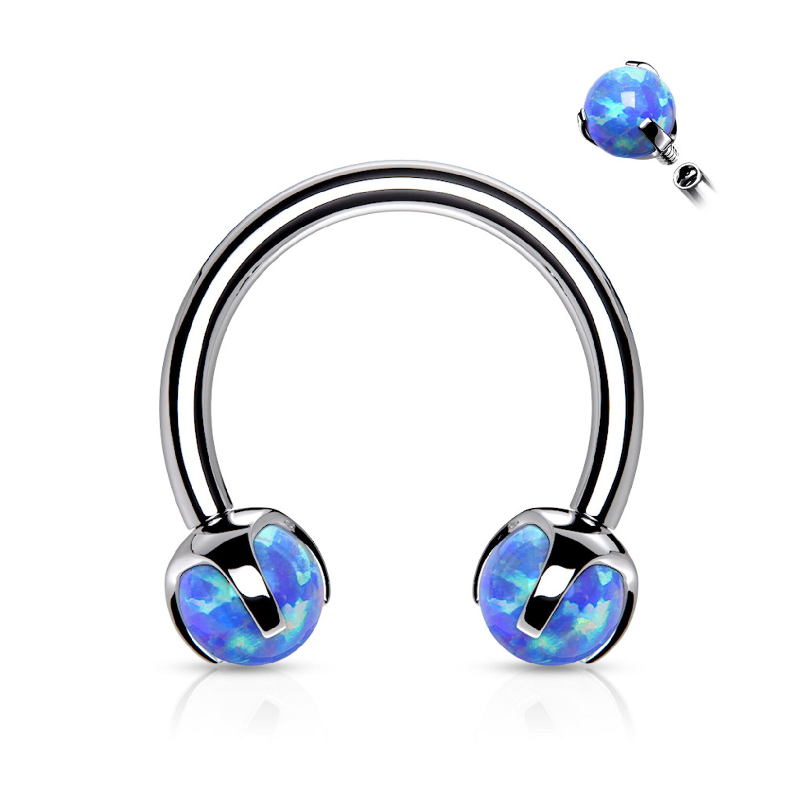 Body Jewelry Opal Horseshoe