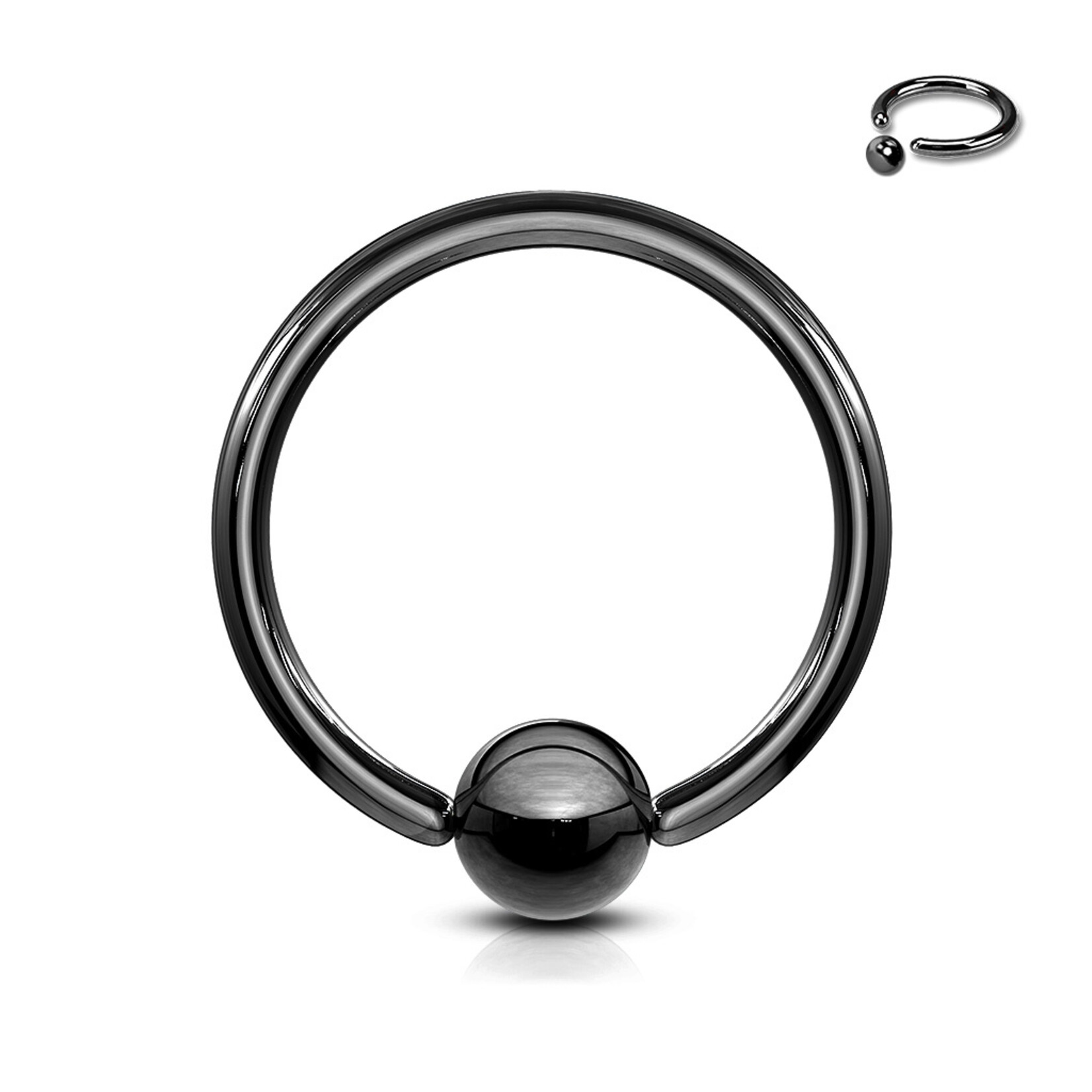 Hollywood Body Jewelry Captive Bead Ring 16Ga 5/16