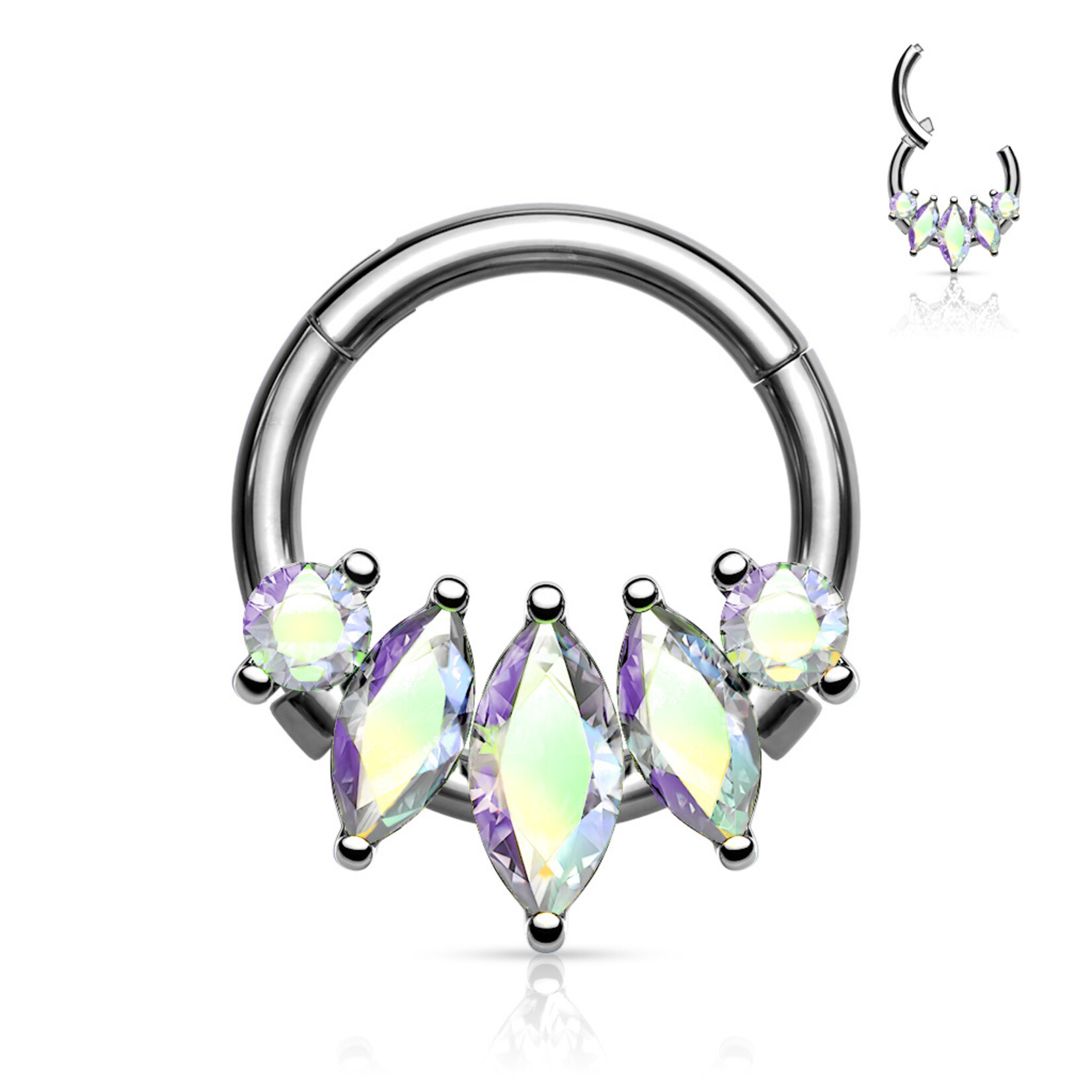 Hollywood Body Jewelry 5 Marquise Clicker