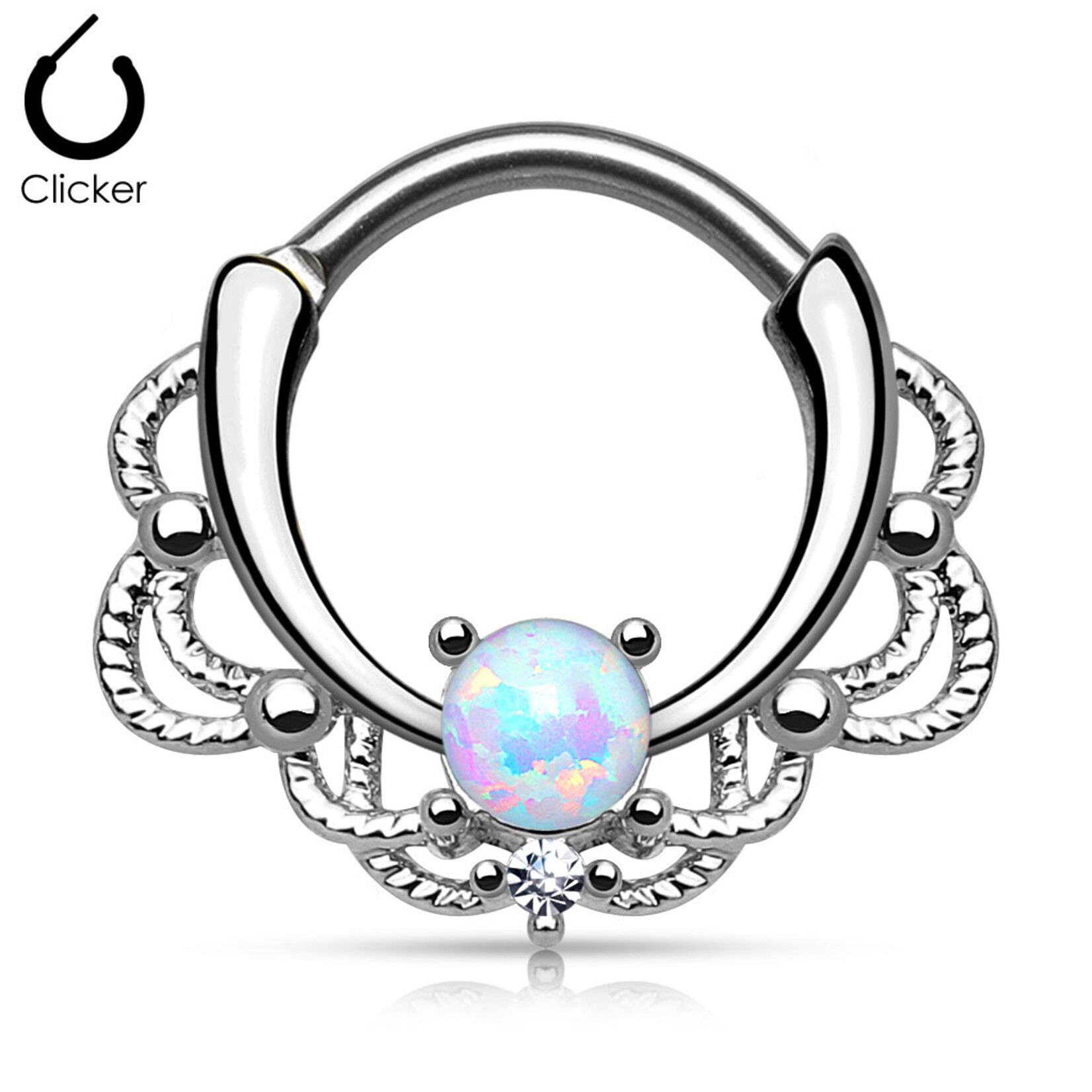 Hollywood Body Jewelry Lacey Opal Clicker