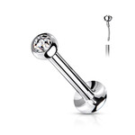 Hollywood Body Jewelry Push-In Gem Ball Labret