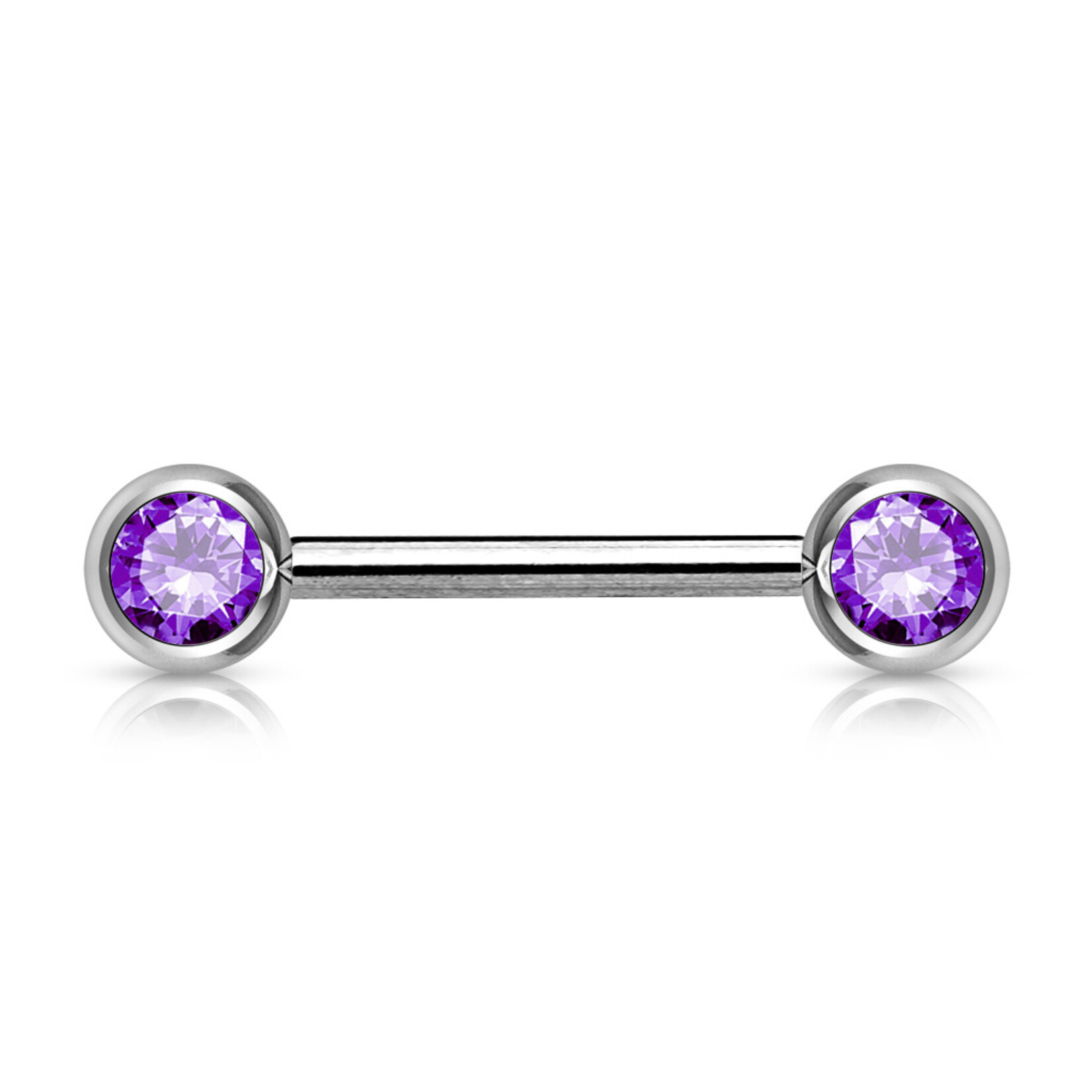 Body Jewelry Front Facing Gem Barbell