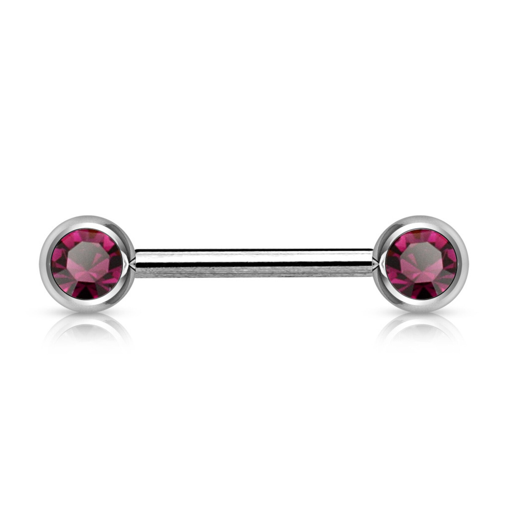 Body Jewelry Front Facing Gem Barbell