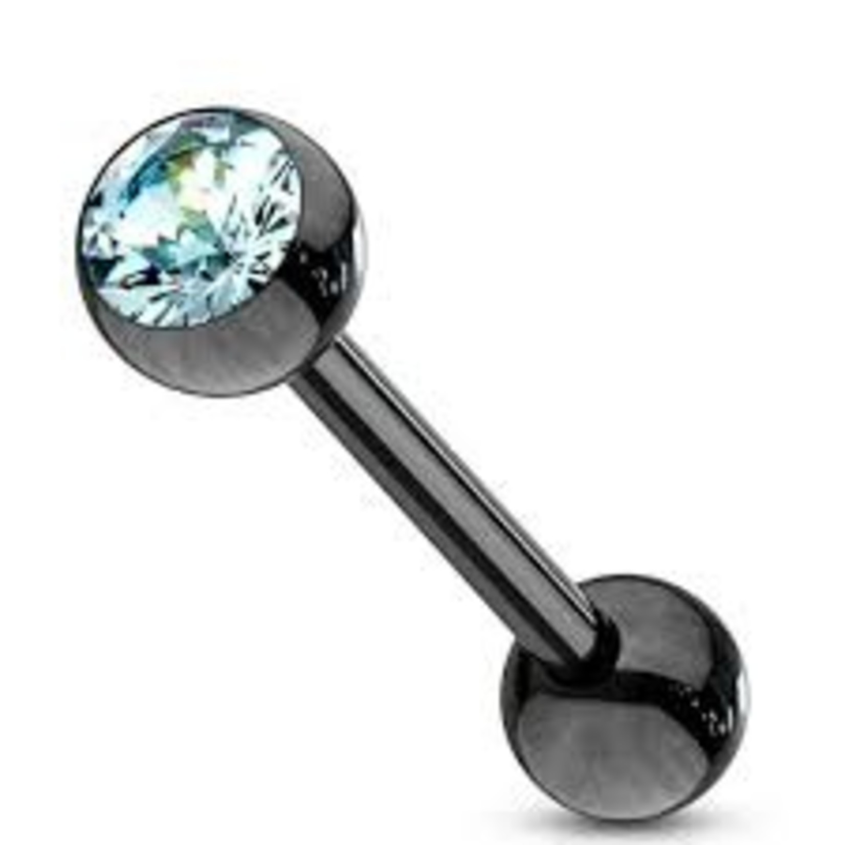 Hollywood Body Jewelry Single Gem Tongue Barbell
