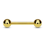 Hollywood Body Jewelry Gold Barbell