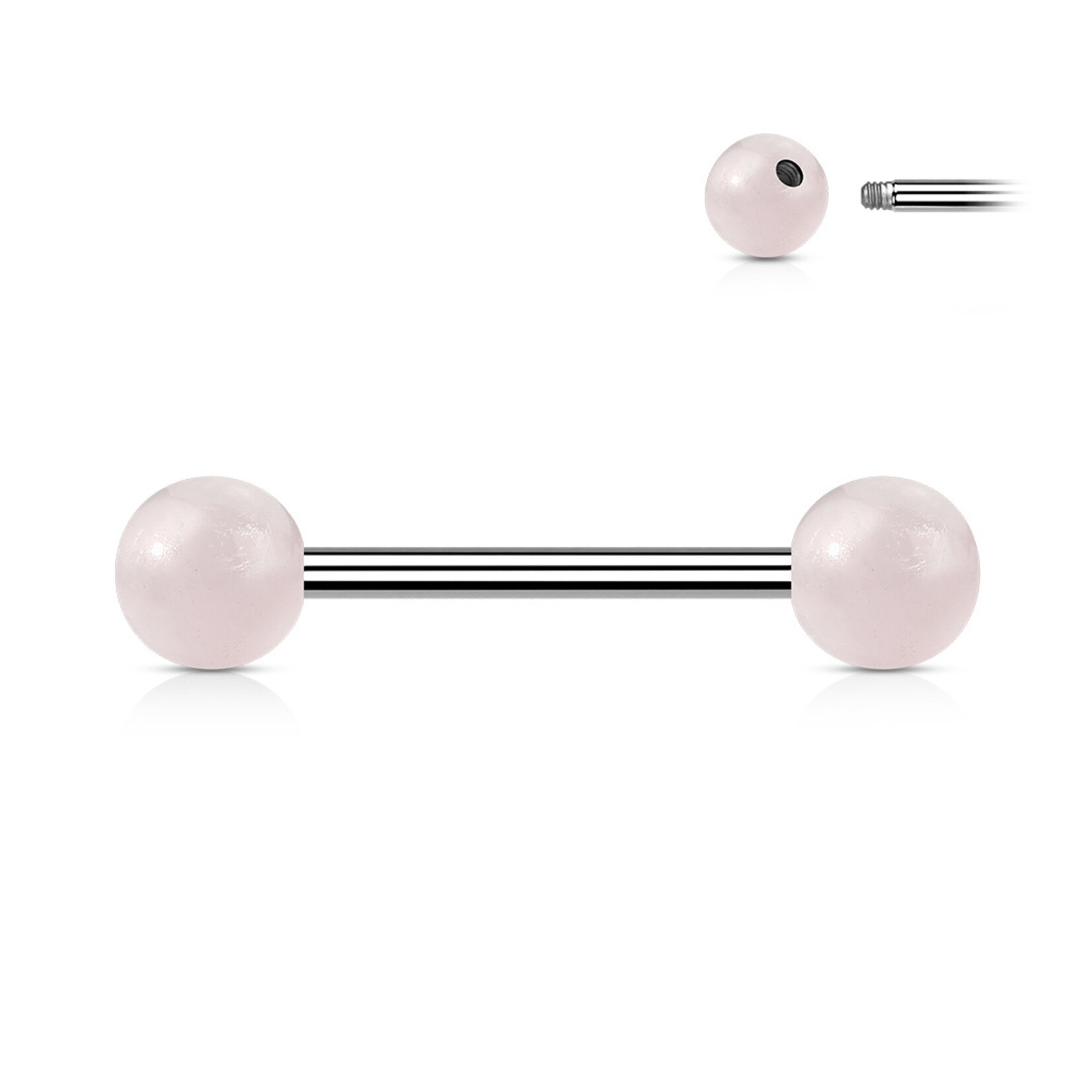 Hollywood Body Jewelry Natural Stone Barbell