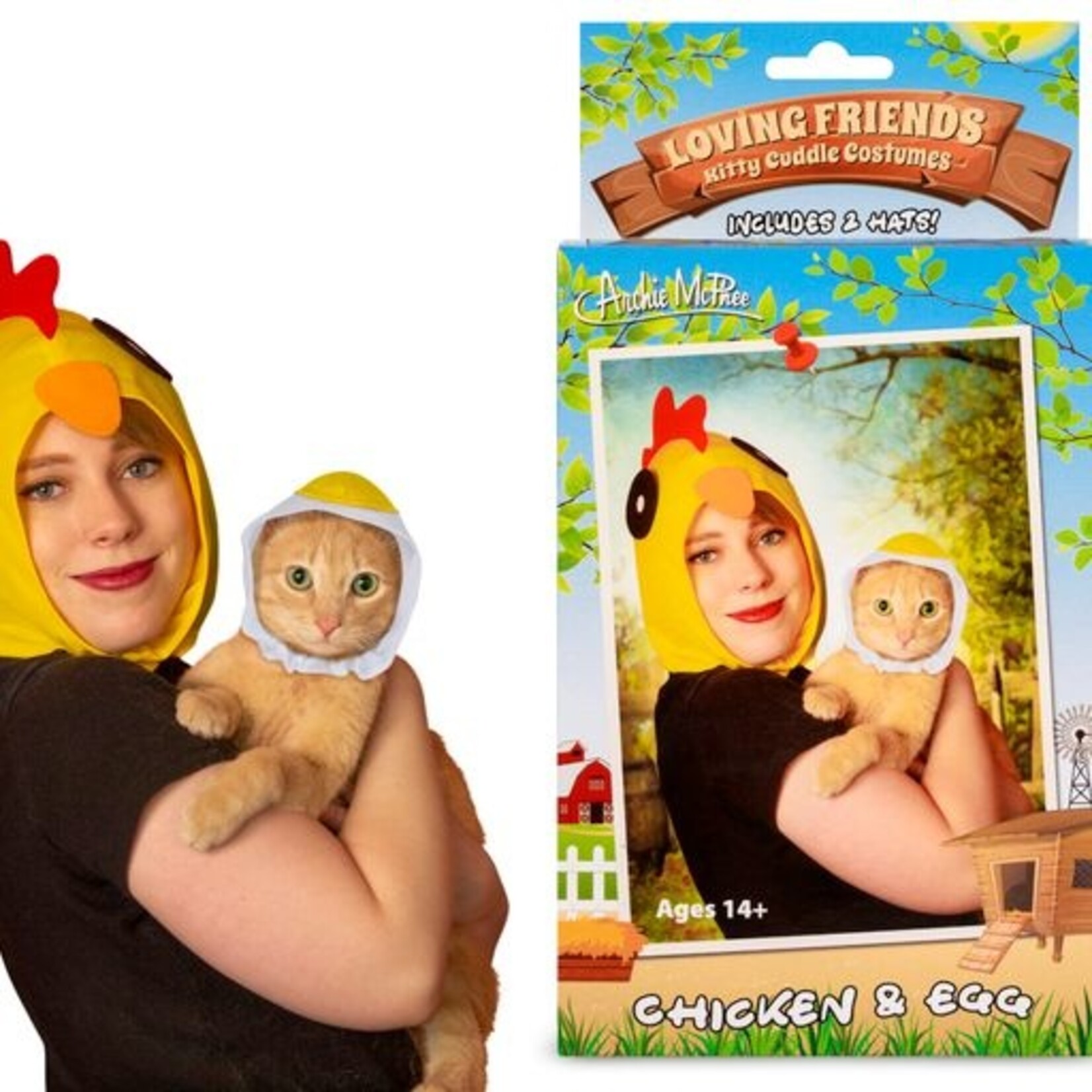 Accessories 12890 Loving Friends Kitty Cuddle Costumes:  Chicken & Egg