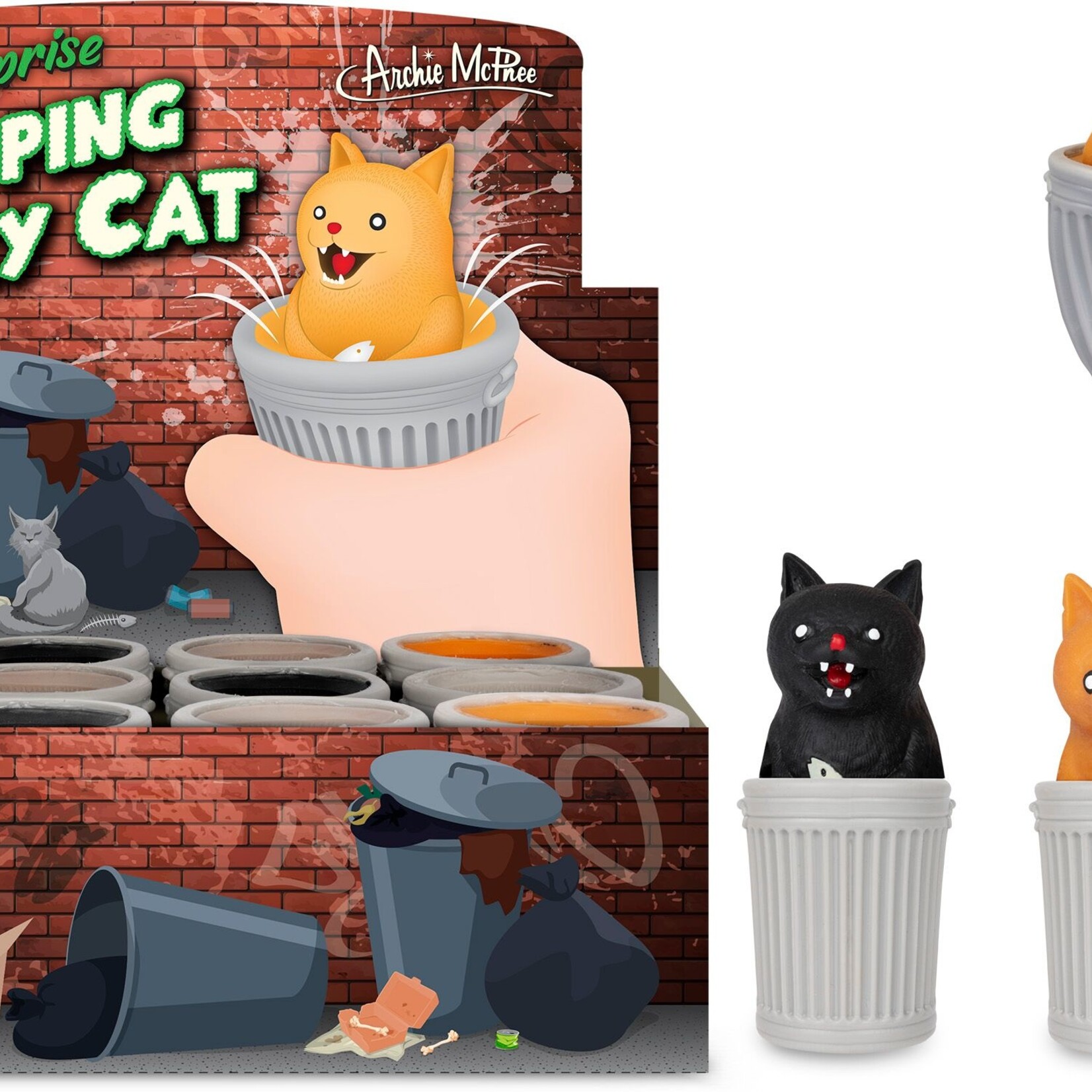 Accoutrements/Archie McPhee Surprise Popping Alley Cats