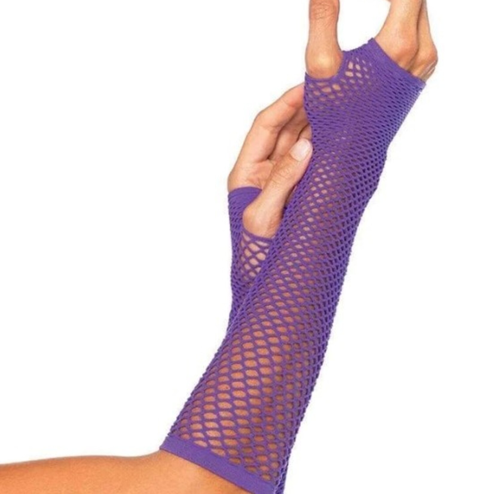 Halloween Triangle Net Fingerless Gloves