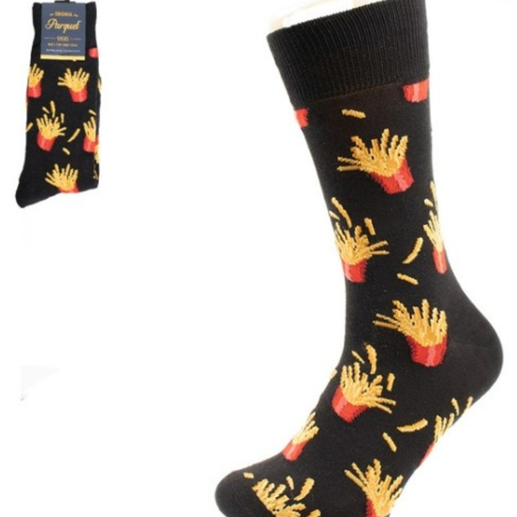 Selini Men's French Fries Novelty Socks