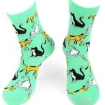 Selini Women's Playful Cats Novelty Socks