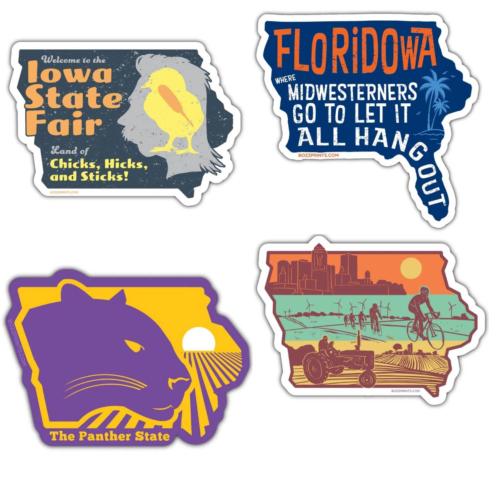 Handmade State Stickers
