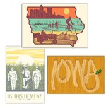 Handmade State Handprinted Postcards