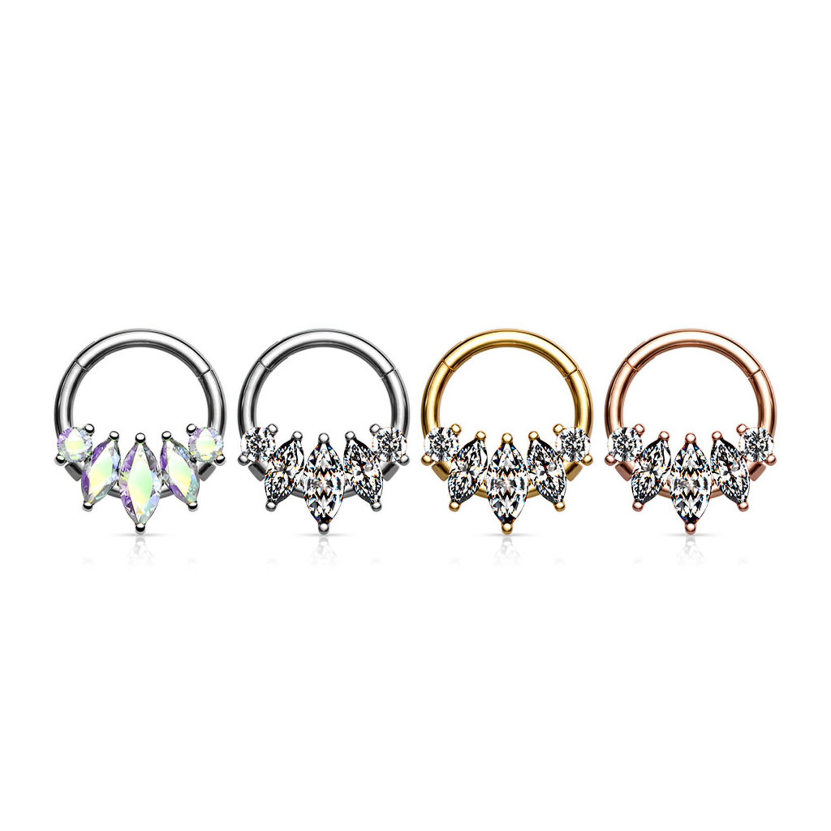 Hollywood Body Jewelry 5 Marquise Clicker