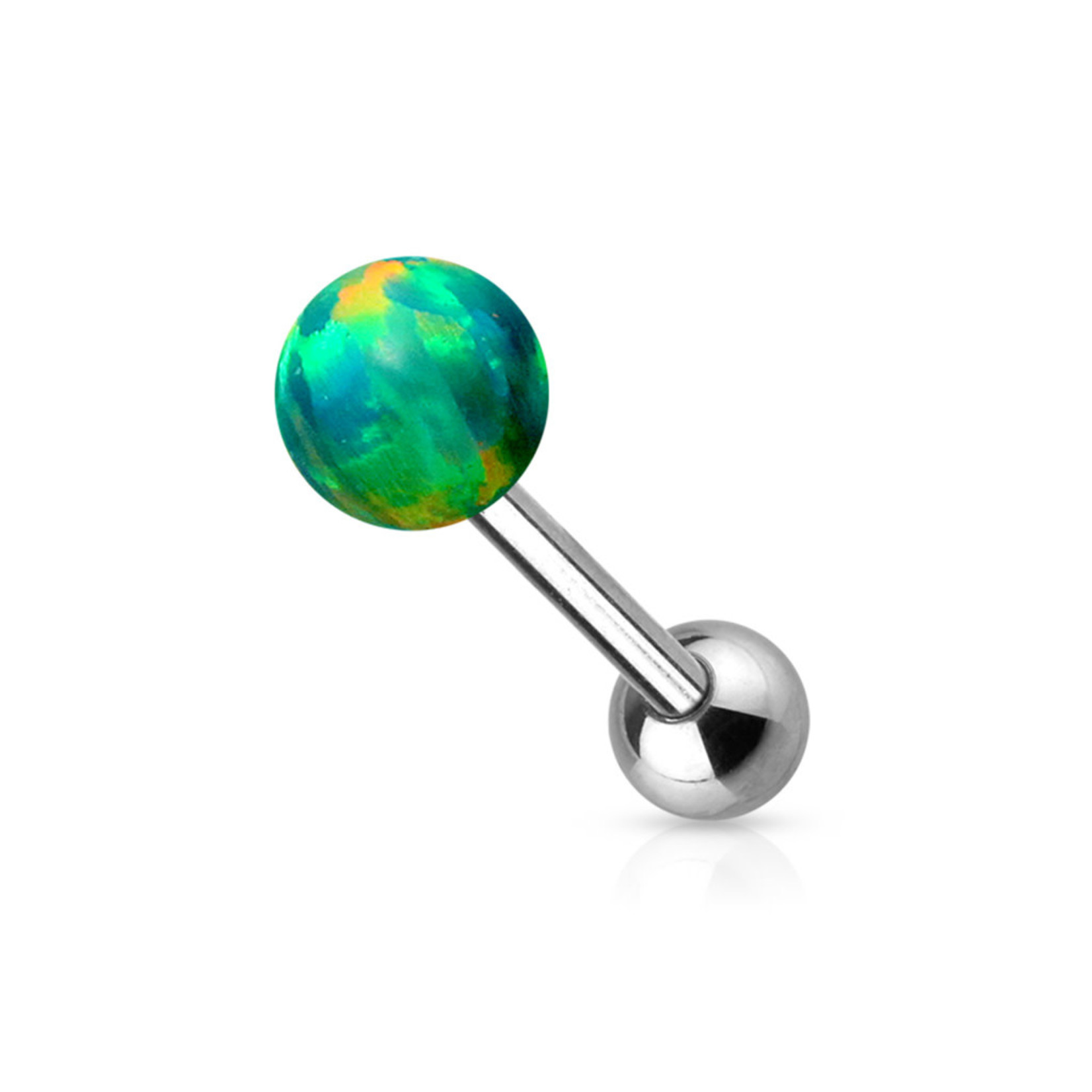 Hollywood Body Jewelry Opal Ball Tongue Barbell
