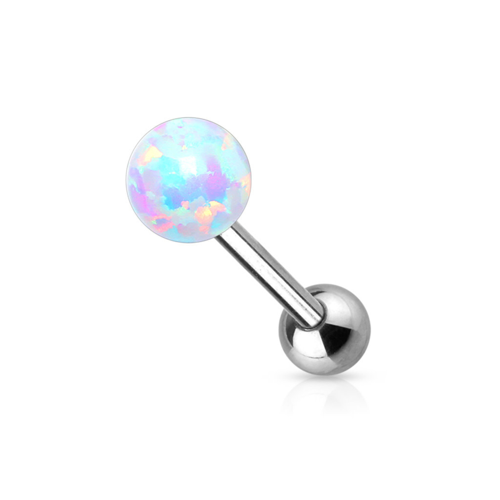 Hollywood Body Jewelry Opal Ball Tongue Barbell