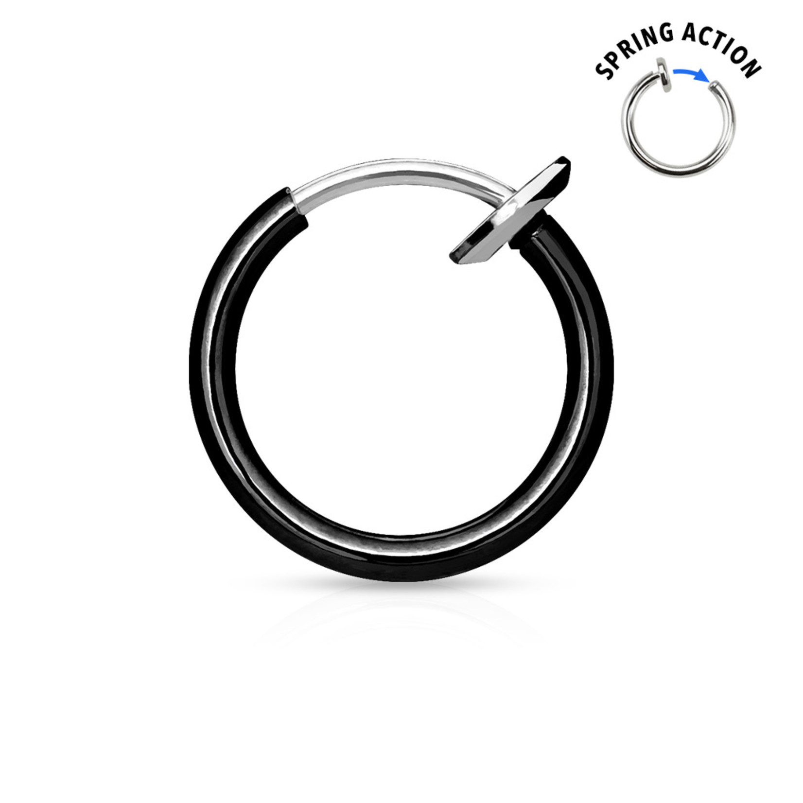 Hollywood Body Jewelry Spring Action Hoop