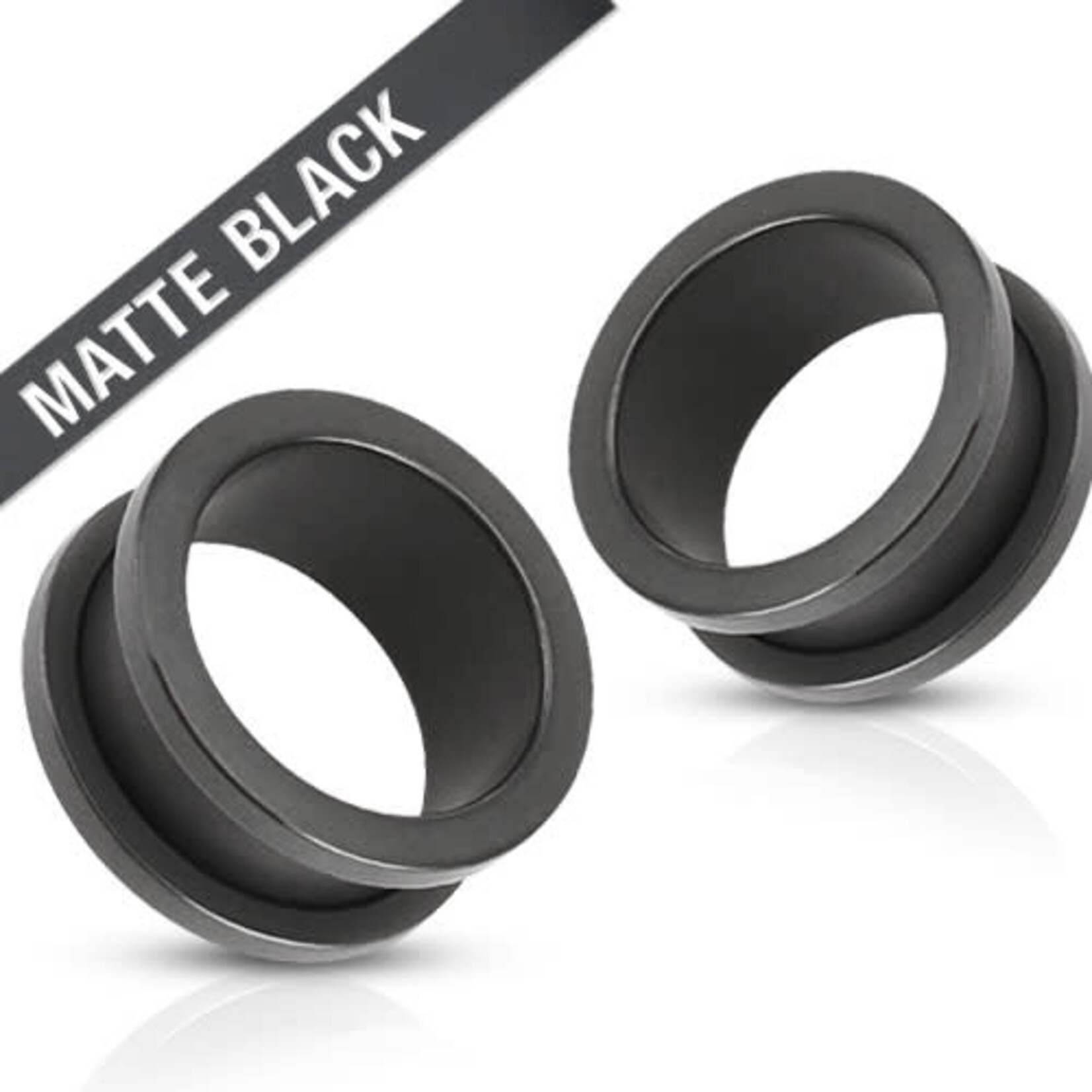 Hollywood Body Jewelry Matte Black Plugs