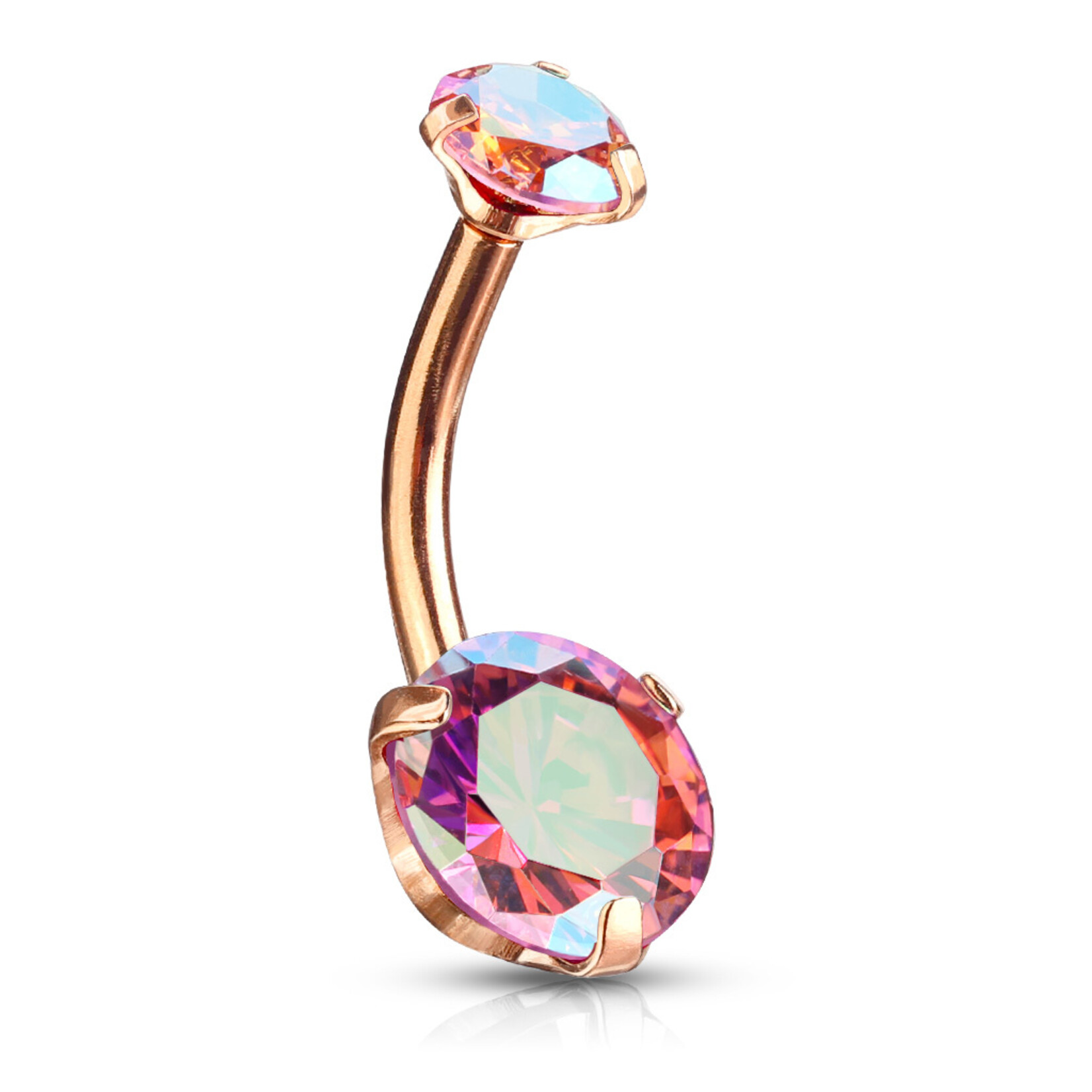 Hollywood Body Jewelry Zircon Navel Ring