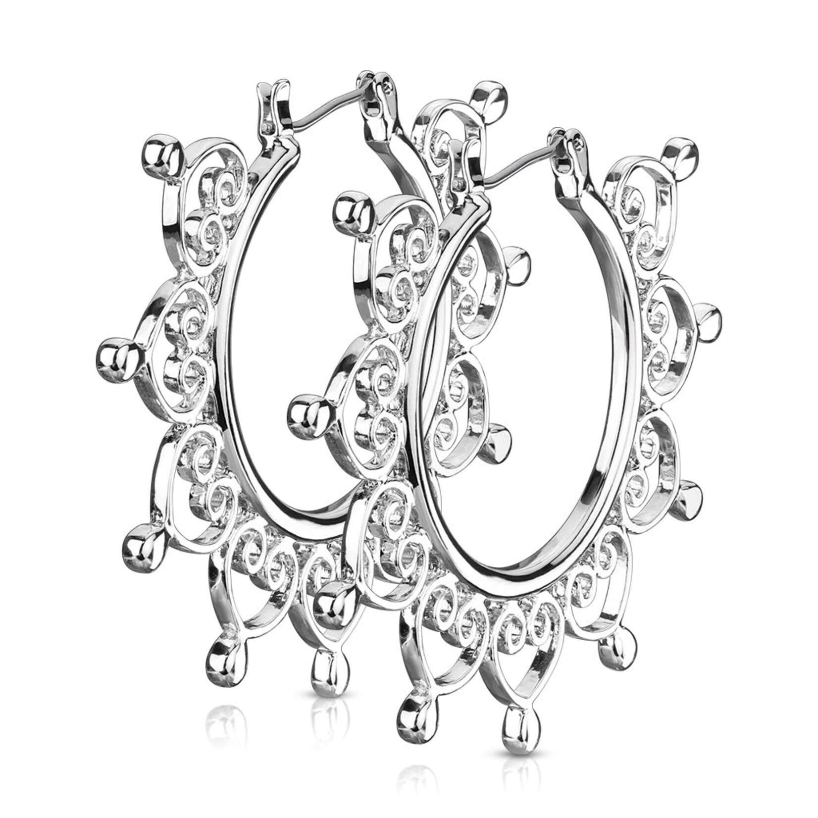 Accessories Heart Filigree Earrings