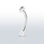 Body Jewelry Clear Acrylic Eyebrow Retainer