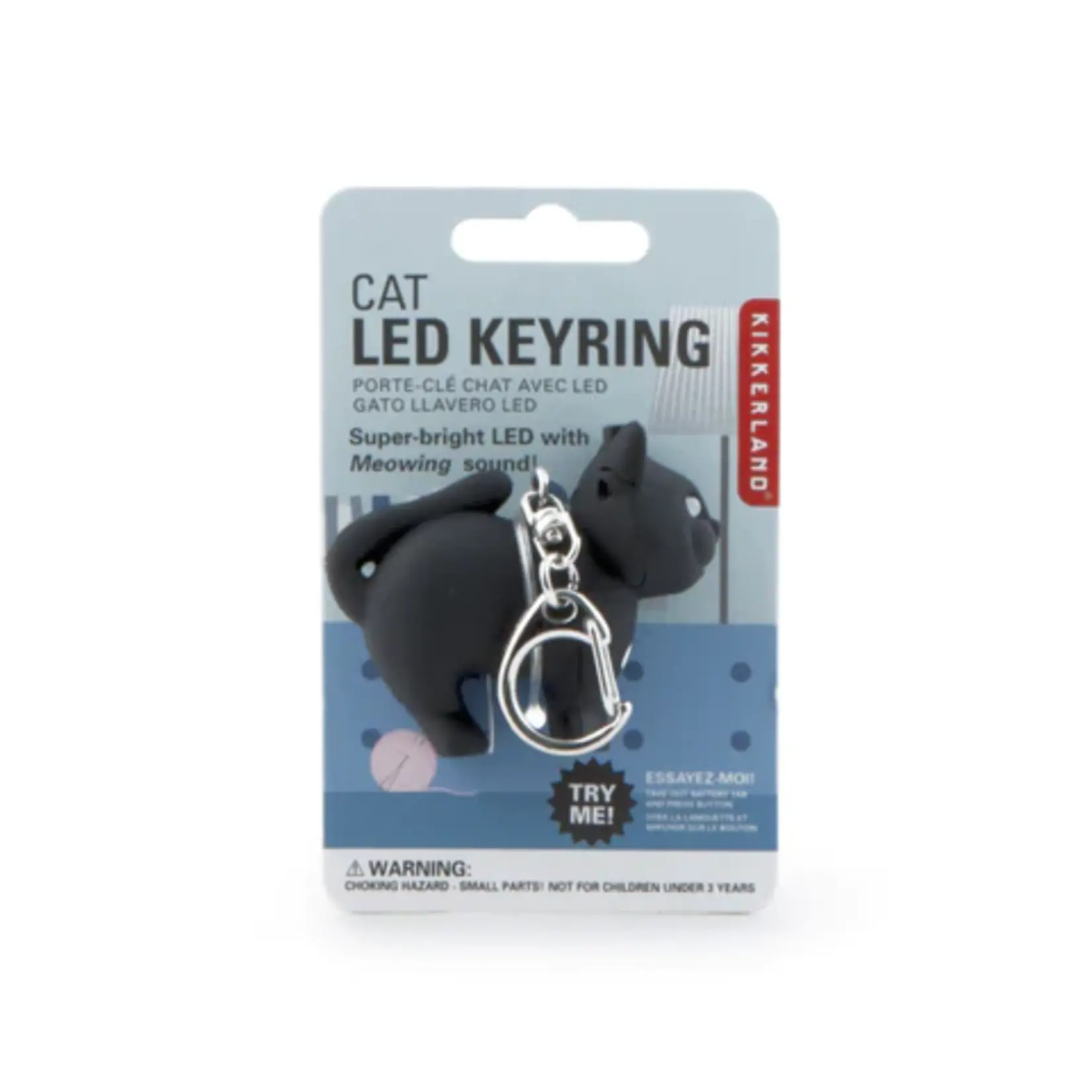 Kikkerkand Cat LED Keyring