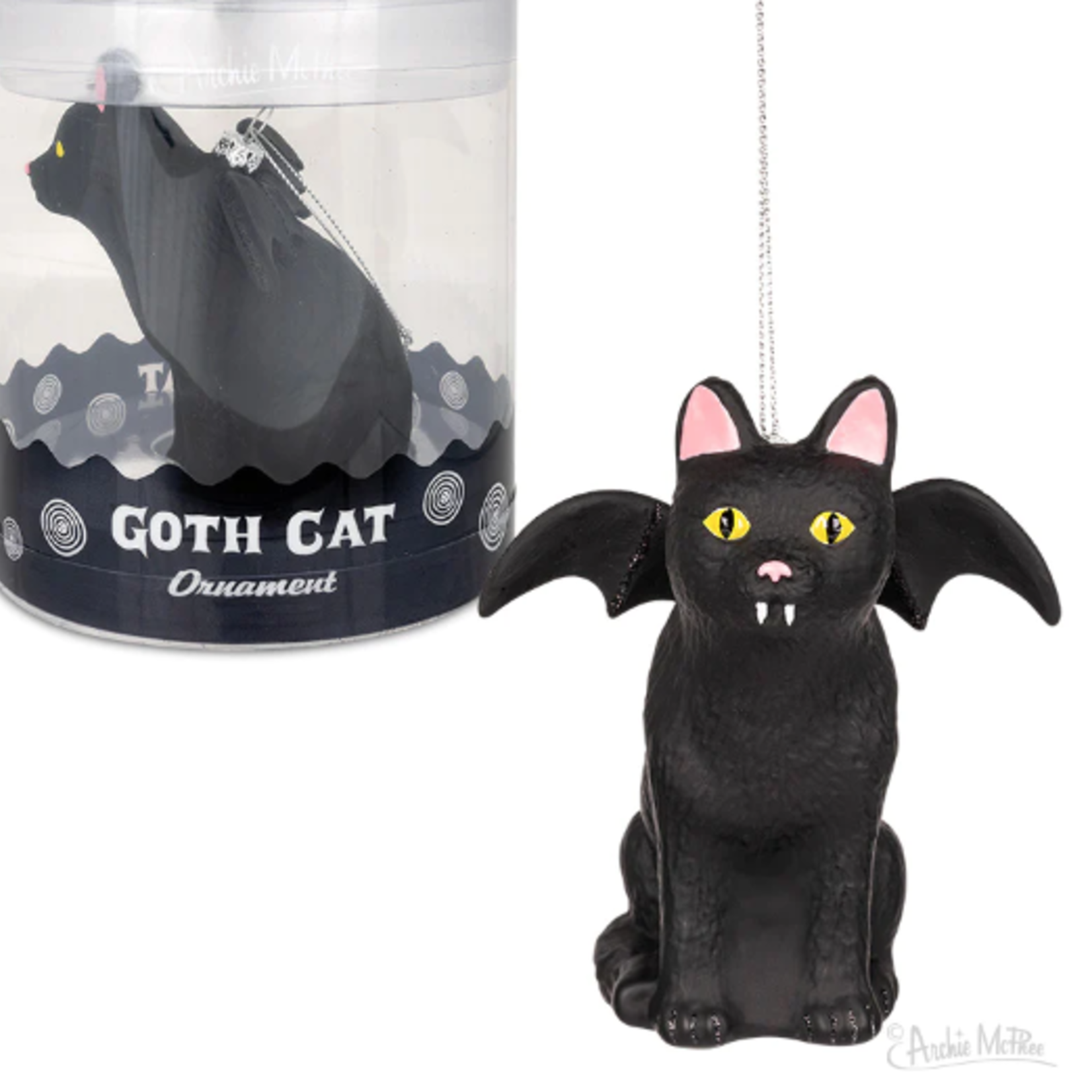 Accoutrements/Archie McPhee Goth Cat Ornament